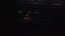 Got a new keyboard that lights up every key I press Too revealing if you ask me