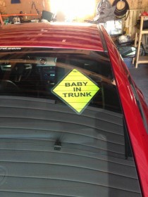 Got a new sign for my car