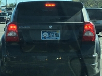 Got behind this car at a red light-
