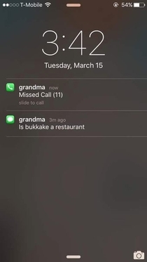 Grandma is a little confused