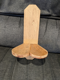 Had an idea to use reclaimed pallet wood to make a heart shaped candle sconce for my wife Turned out to be more phallic than heart shaped