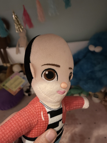 Hair fell off the doll now my daughter walks around with a middle aged balding friend