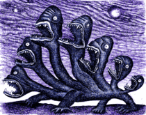 Hand-drawn D monster gif