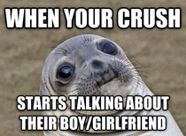 Happened to me yesterday in the middle of a nice conversation