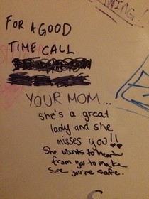Happy Mothers Day courtesy of NYC bathroom stall