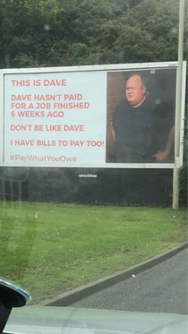 Have some decency Dave