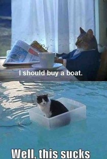 he finally bought a boat