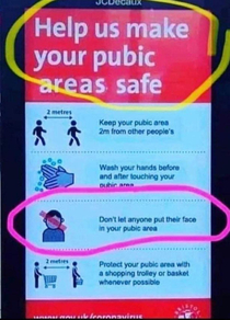 Help us make your pubic areas safe