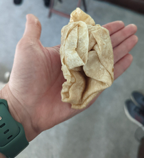Heres your extra tortilla you piece of shit - Chipotle