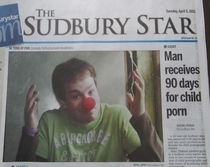 Hey mom did you see my picture on the front page of the paper