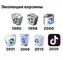 History of the recycle bin