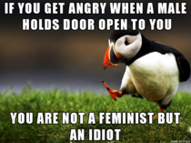 Holding a door open to anyone is common courtesy