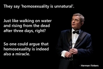 Homosexuality is unnatural