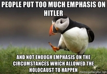 Hope this opinion doesnt make me literally Hitler