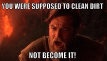 How I feel cleaning soap scum