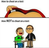 How NOT to cheat on a test