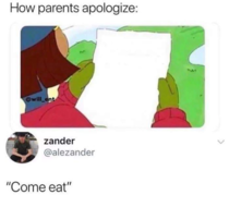 How parents apologize
