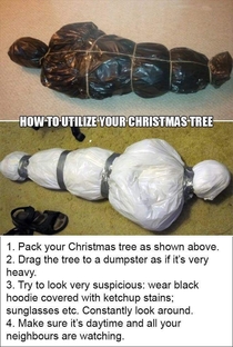 How to dispose a Christmas tree