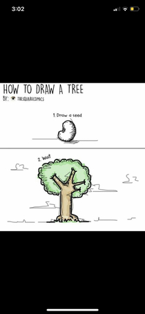 How to draw a tree a step by step guide