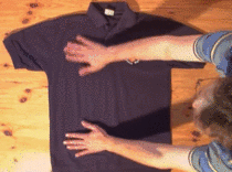 How to fold a shirt in under  seconds