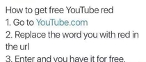 how to get free youtube red
