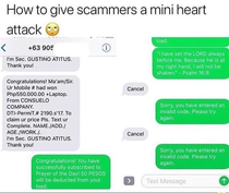 How to give scammers a mini heart attack