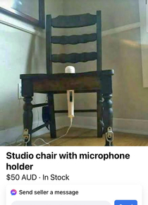 How to hit the high notes Friend was looking for an office chair found this on FB