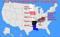 How to locate Kentucky on a map