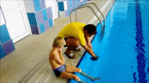How to put on a swimming cap