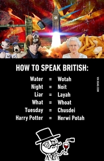 How to speak british