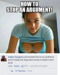 How to stop an argument