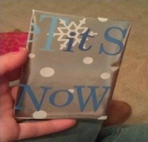 How to subliminally seduce women with Let It Snow wrapping paper