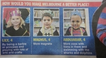 How would you make Melbourne a better place
