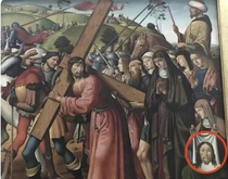 Hustler tries to sell merch at crucifixion  AD