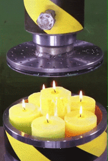 Hydraulic Press ltvsgt Burning Candles