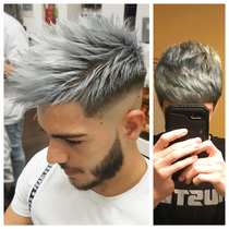 I asked for a bottom silver to top white fade No kiddinghonestly dont know how she messed it up this bad
