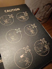 I bought a new gaming chair These are the warnings on the back of the box