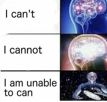 I can not can