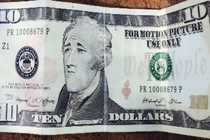 I cant get over this fake bill that someone tried to pass as real today in my town Even Alexander Hamilton and his giant chin are judging you for your stupidity