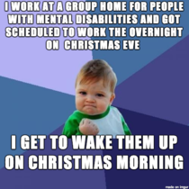 I consider myself lucky to be working christmas day