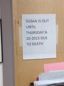I dont think Susan is coming back