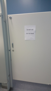 I dont think the custodians at my work understand what the problem with the toilet is