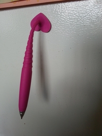 I dont think they thought this heart shaped magnet pen through