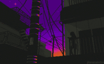 I drew this pixel art scene using  colors and called it when 