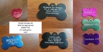 I engrave pet tags and I ran a post on rfreebies a few days ago I should have known making pet tags for Redditors would be a bit different