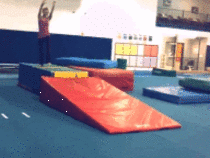 i finally did it ive been scared for so long but i finally overcame my fears and tumbled without someone standing next me i know its not  backflips in a row but this means a lot to me thought id share hope you enjoy