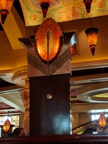 I found the Eye of Sauron at the Cheesecake Factory
