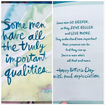 I found this card while looking for a Fathers Day card for my dad Hallmark you nasty