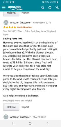 I found this incredibly helpful review for a weighted blanket