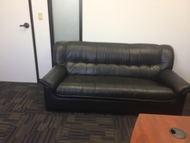I got a new couch thinking of doing all the job interviews here